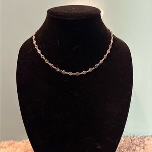 Gemstone Station Necklace